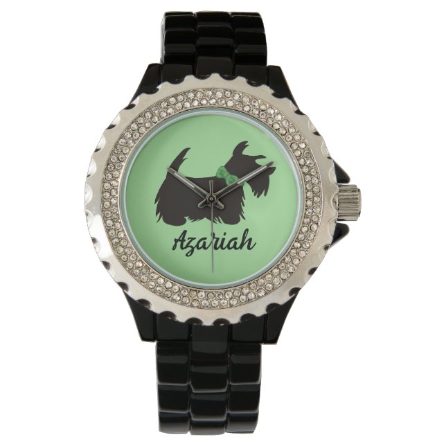 Scottie dog Personalized Watch (Front)