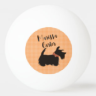Scottie dog Ping pong ball, Personalized ball