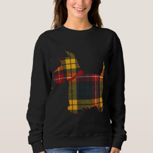 Scottie Dog Scottish Terrier Buchanan Tartan Plaid Sweatshirt