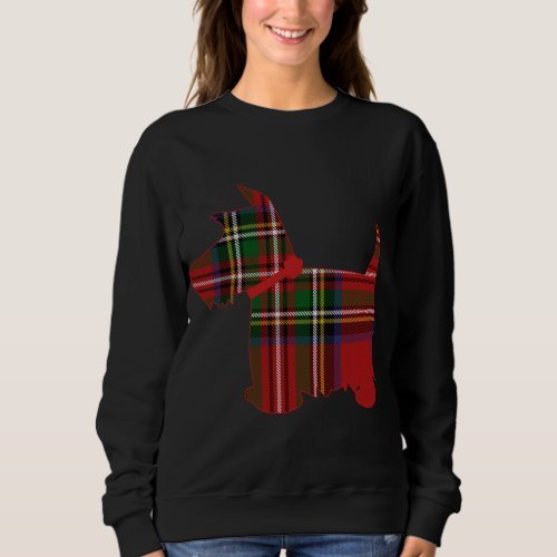 Scottie Dog Scottish Terrier Royal Stewart Tartan  Sweatshirt