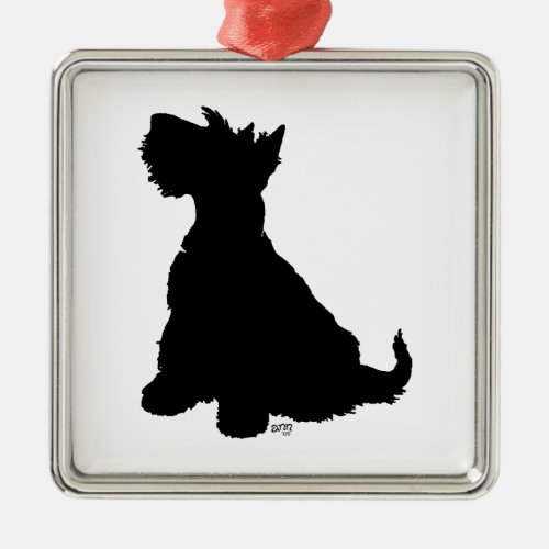 Scottie Dog Silhouette Ornament