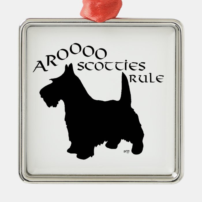 Scottie Dog Silhouette Ornament