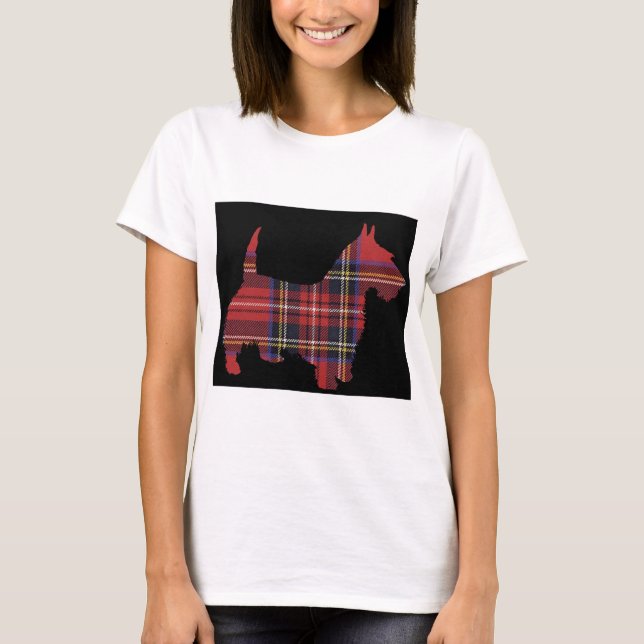 Scottie Dog Tartan T-Shirt (Front)
