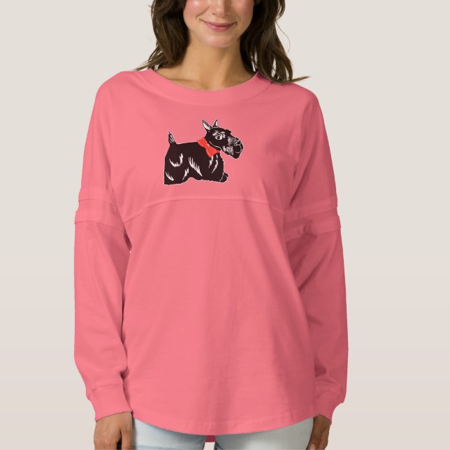 Scottie Dog Women's Spirit Jersey Shirt (Front)