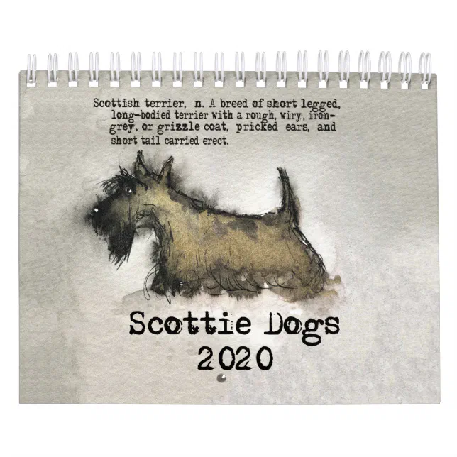 Scottie Dogs 2020 Calendar Zazzle