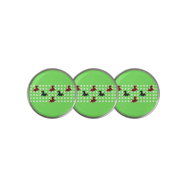 Scottie Dogs Golf Ball Marker (3 Up)