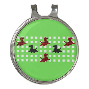 Scottie Dogs Golf Hat Clip