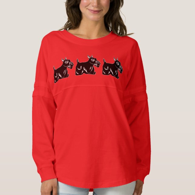 Scottie Dogs Women's Spirit Jersey Shirt (Front)