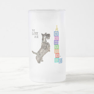 Scottie Finds a Prize Frosted Glass Beer Mug