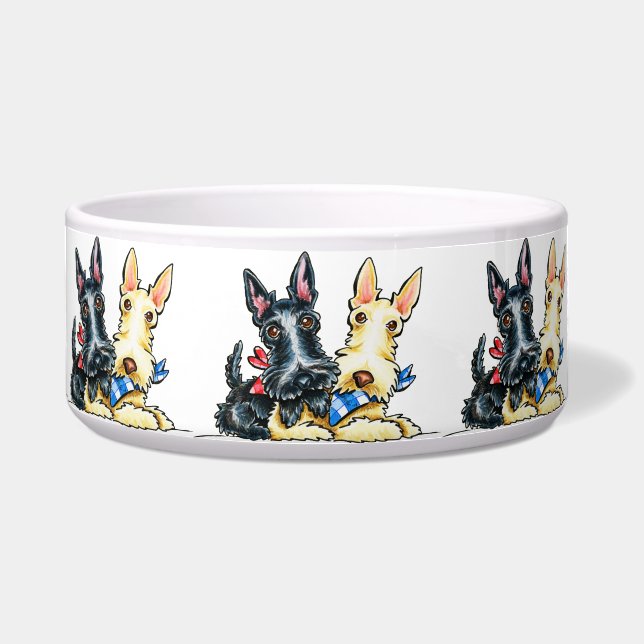 Scottie Gingham Cuties Bowl (Front)