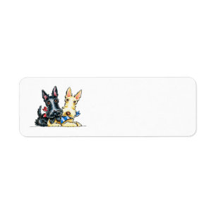 Scottie Gingham Cuties Label