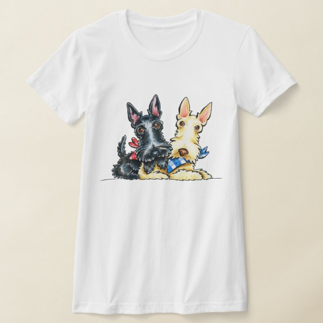 Scottie Gingham Cuties T-Shirt (Laydown)