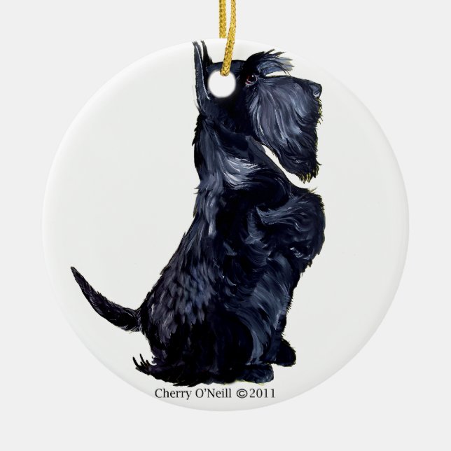 Scottie - Got Cookies? Ceramic Ornament (Front)
