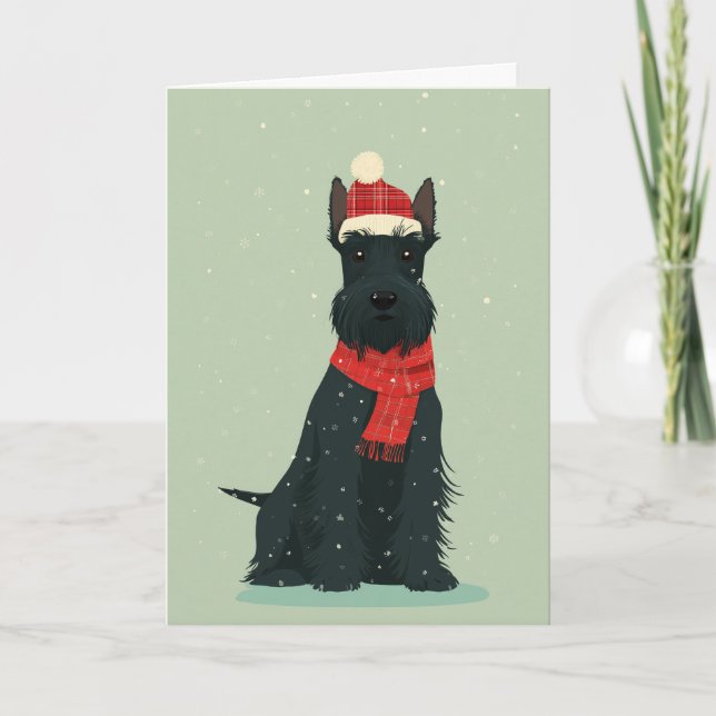 Scottie Holiday Keepsake Card (Front)