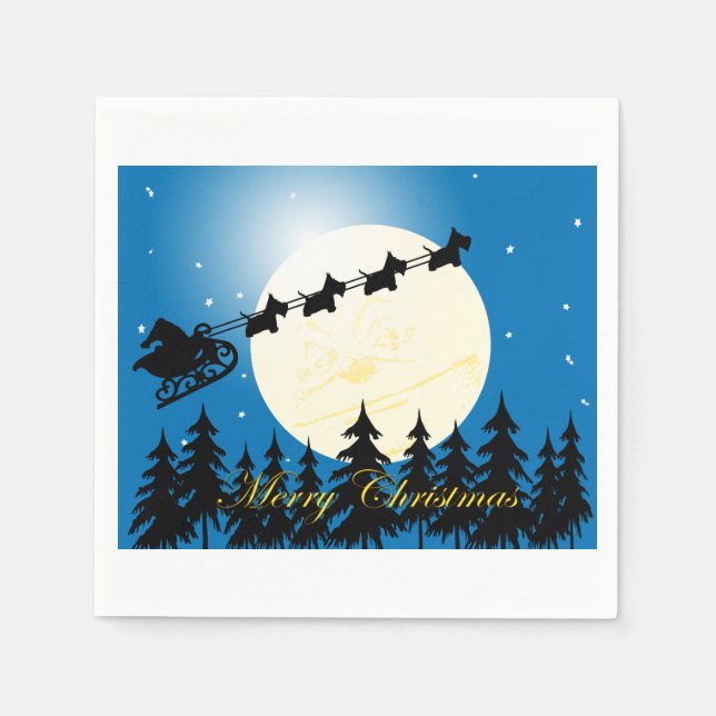 SCOTTIE Holiday Paper Napkins (Front)