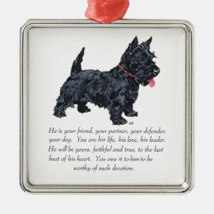 Scottie Keepsake Ornament - MALE