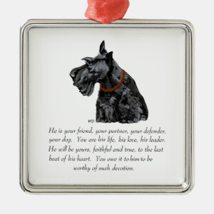 Scottie Keepsake Ornament - MALE