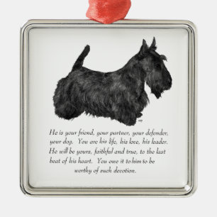 Scottie Keepsake Ornament - MALE