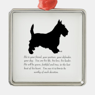 Scottie Keepsake Ornament - MALE Dog