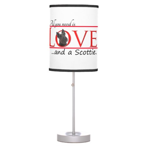 Scottie Love Table Lamp