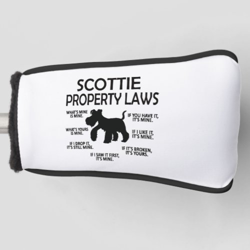 Scottie Lover Scottish Terrier Owner Scottie Mom Golf Head Cover