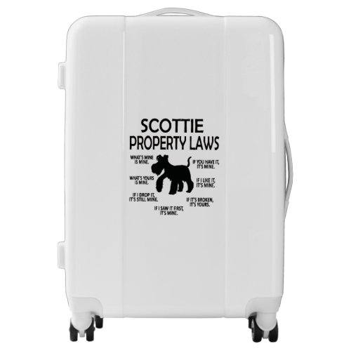 Scottie Lover Scottish Terrier Owner Scottie Mom Luggage