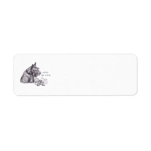 SCOTTIE Mine all Mine Return Address Labels