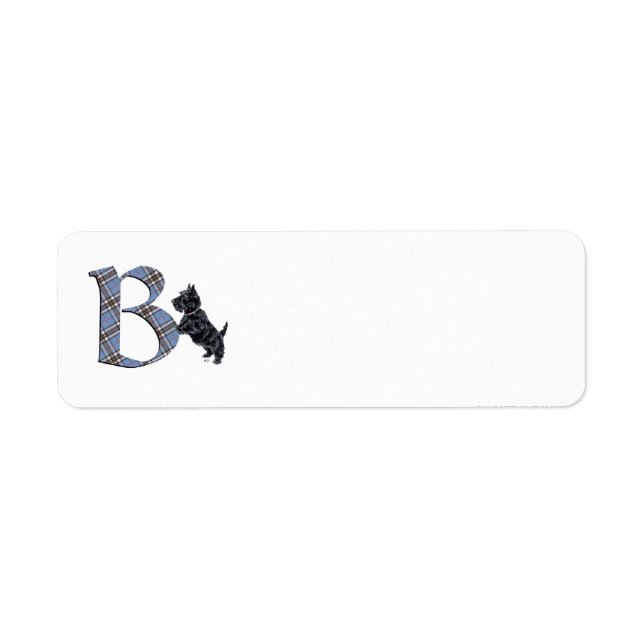 SCOTTIE Monogram B Address Labels (Front)