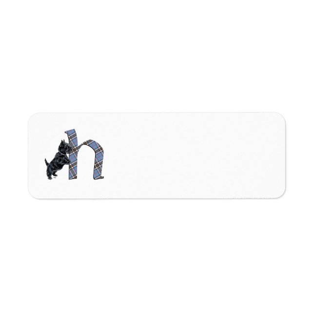 SCOTTIE Monogram H Address Labels (Front)