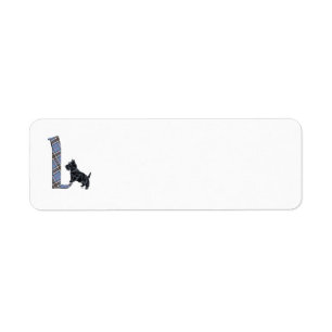SCOTTIE Monogram L Address Labels
