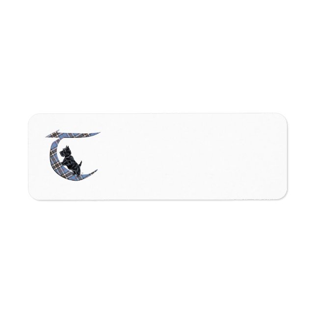 SCOTTIE Monogram T Address Labels (Front)