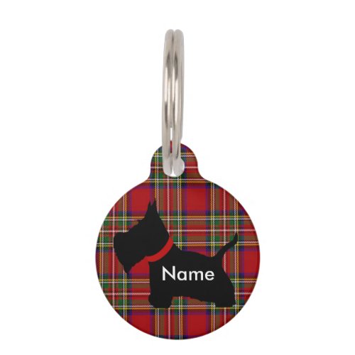 Scottie No 8 Pet Name Tag