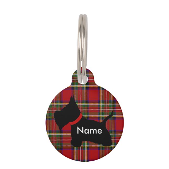 Scottie No 8 Pet Name Tag (Front)