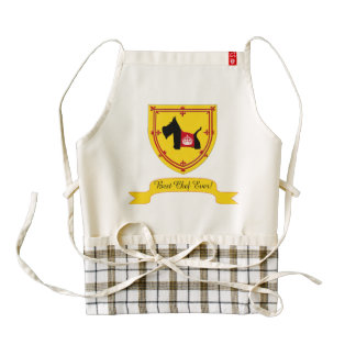 Scottie No 8 Royal Crown Zazzle HEART Apron