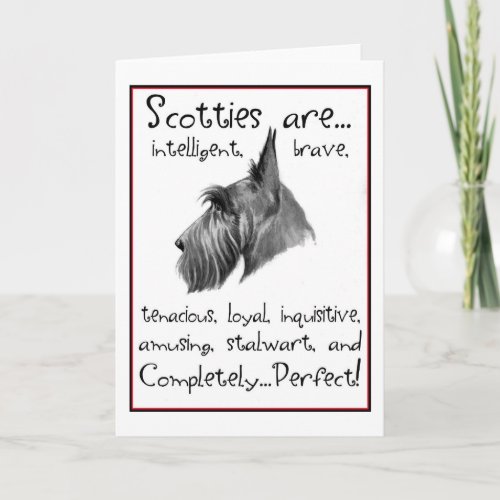 Scottie Perfection greeting card
