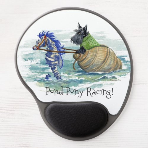 Scottie Pond Pony Racing Gel Mouse Pad