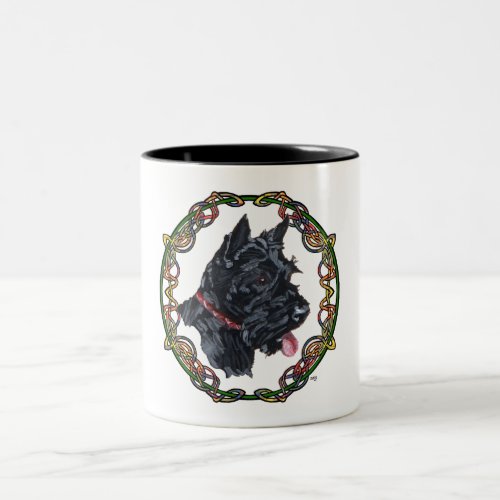 Scottie Portrait Celtic Knotwork