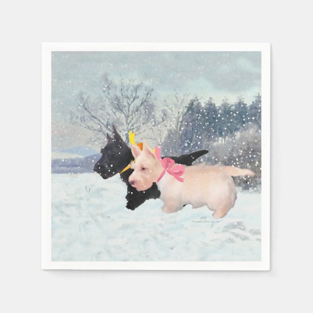 Scottie Pups Napkins (Front)