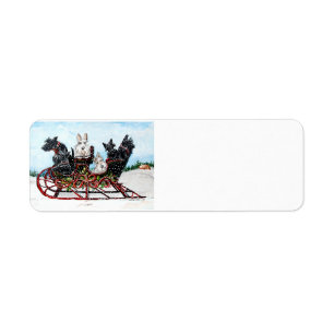 Scottie Sleigh Ride Label