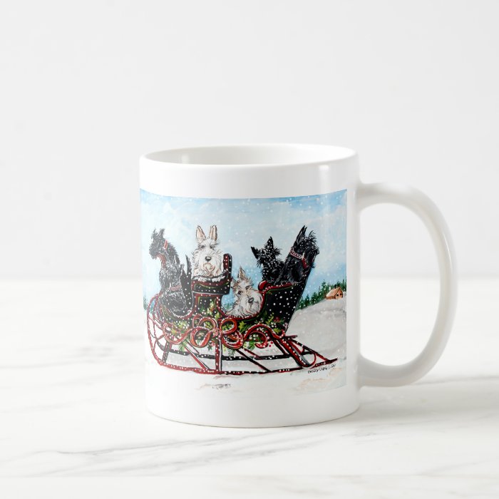 Scottie Sleigh Ride Mug