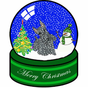 scottie snow globe cutout