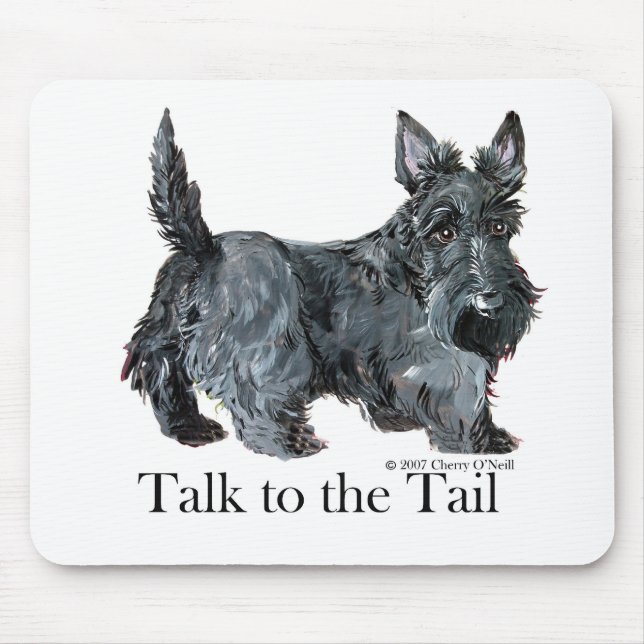 Scottie Talk to the Tail Mouse Pad (Front)