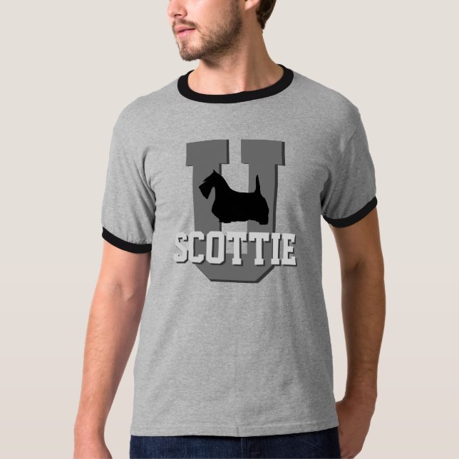 Scottie Terrier University T-Shirt (Front)