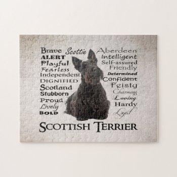 Scottie Traits Puzzle by ForLoveofDogs at Zazzle