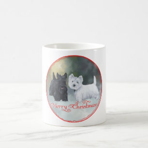 Scottie Westie Christmas Coffee Mug