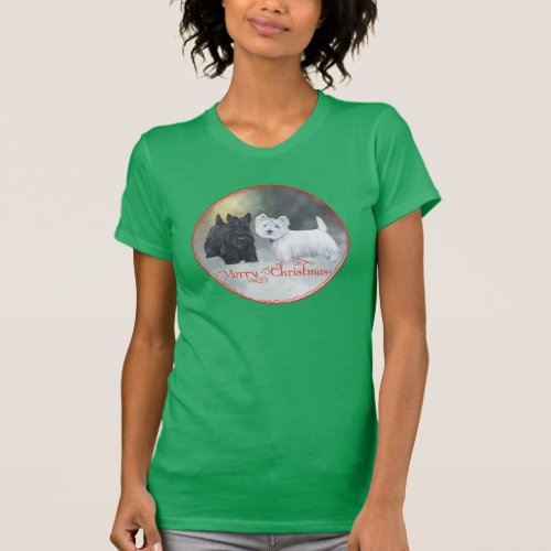 Scottie Westie  Christmas T_Shirt