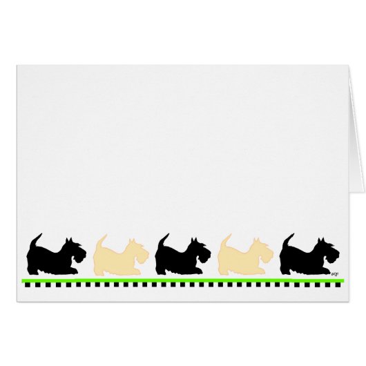 Scotties All in a Row (Front Horizontal)