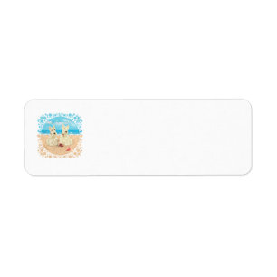 Scotties at Beach Return Address Labels