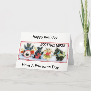 Scotties Rock Birthday Card