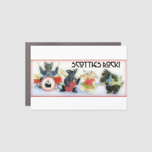 Scotties Rock Car Magnet